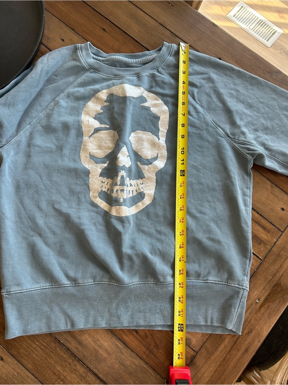 Zadig & Voltaire Upper Skull Foil Blue Cotton Sweatshirt M - Picture 9 of 10